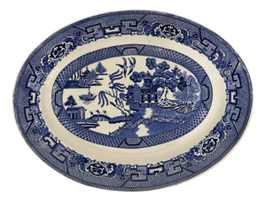 Vintage Homer Laughlin Blue Willow Platter, United States
