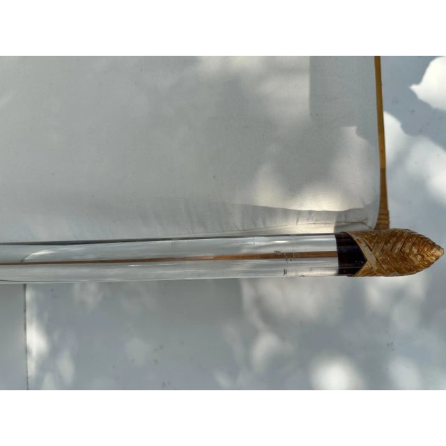 McGuire bamboo and Lucite Sofa For Sale - Image 12 of 12