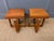 A lovely pair of Art Deco period lamp , or coffee, tables in solid walnut. with style features redolent of the period....