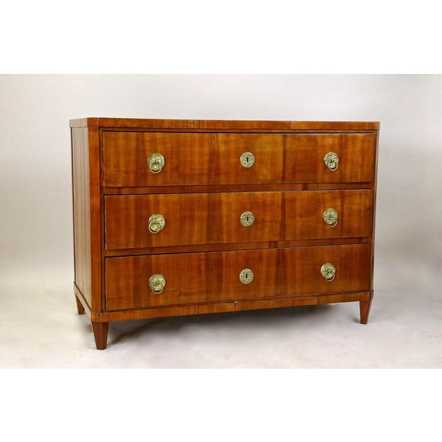 19th Century Biedermeier Chest of Drawers in Cherrywood, Austria, 1830s For Sale - Image 14 of 18