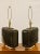 1980s Postmodern Large Black Ceramic and Lucite Table Lamps, Pair For Sale - Image 12 of 12