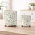 Traditional Botanical Bird Print Dolomite Planter (Set of 2) For Sale - Image 3 of 5