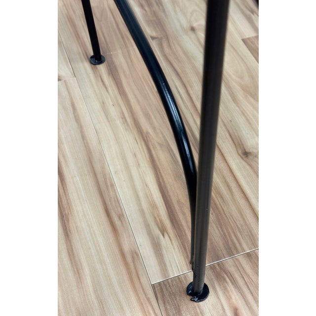 Vintage Substantial Wrought Iron Throne Chairs, a Pair For Sale - Image 15 of 15