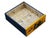 Oriental Bright Mustard Yellow Vinyl Flower Bird Graphic Cabinet For Sale - Image 13 of 16