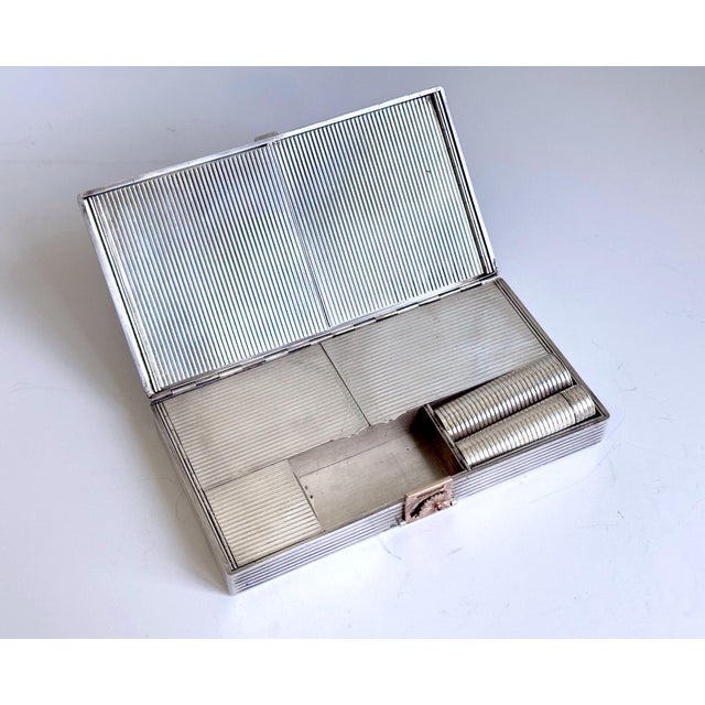 Oversized Vintage French Silver Compact Case by Boucheron For Sale - Image 9 of 17