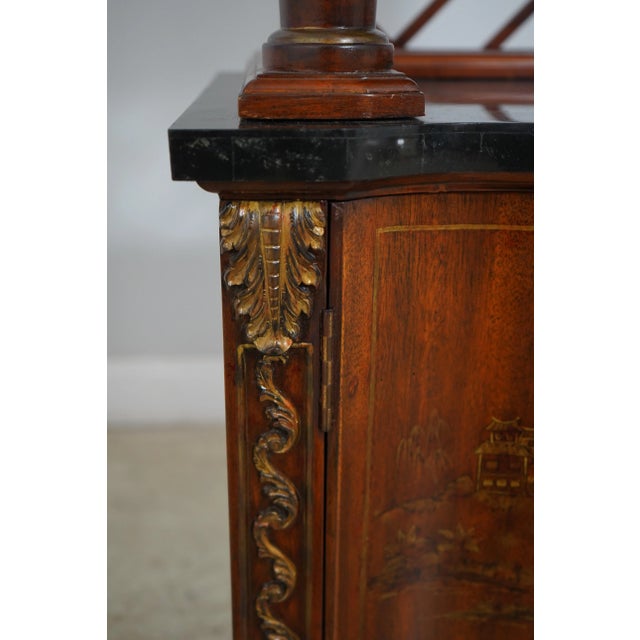 Brown Maitland Smith Chinese Design Etagere Curio Shelf For Sale - Image 8 of 12