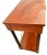 Wood Vintage Ethan Allen Sofa Console Table, Regency Neo Classical, Cherry, Brass X Stretcher For Sale - Image 7 of 14