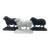 Antique 19thC Cast Iron Ram Door Stops Set of 3, 2 Black 1 White Free-Standing Heavy For Sale