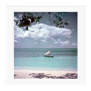 Jamaica Sailing 1948 by Toni Frissell Oversize Fine Art Print Framed White