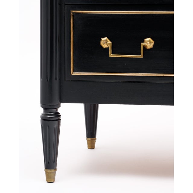 French Petite Chest of Drawers With Marble Top For Sale - Image 9 of 9