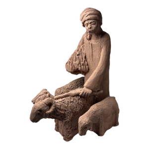 Vintage Paolo Grasso Attributed Terracotta Hand Sculpted Figurine