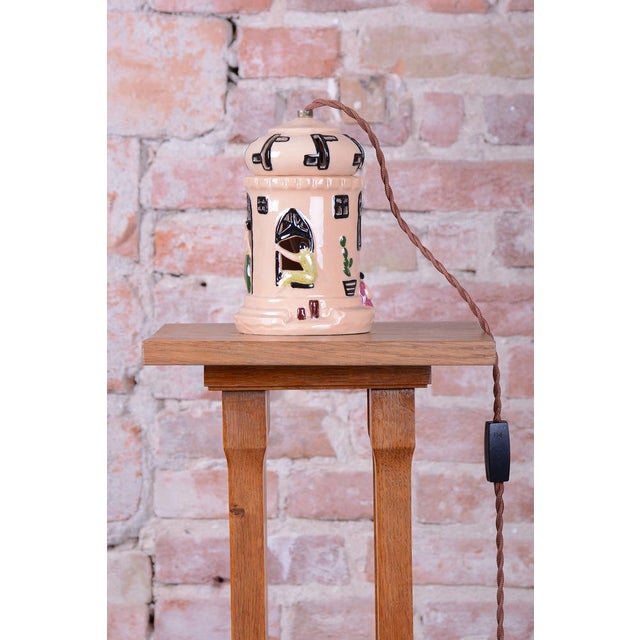 Mid-Century Table Lamp in Ceramic, France, 1980s For Sale - Image 12 of 13