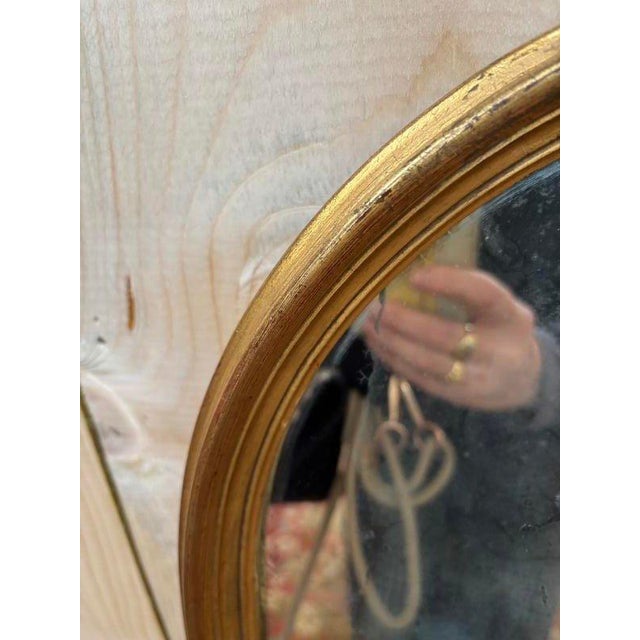 Small Louis Philippe Style Gilded Mirror For Sale - Image 4 of 7
