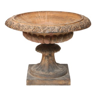 Terra Cotta Garden Urn, English, 19th Century For Sale