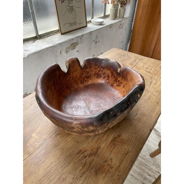 1950s Cedar Root Wooden Flat Dish, 1950s For Sale - Image 5 of 18