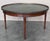 1900 - 1909 French Provincial Mahogany With Stenciled Leather Top Round Coffee Table For Sale - Image 5 of 9