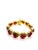 Bochic “Capri” Vintage Natural Ruby & Diamond Bracelet Set In 18K & Silver For Sale - Image 11 of 12