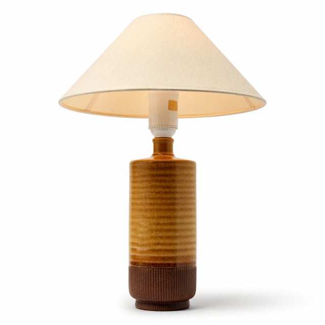 Mid-Century Modern 1960s Gunnar Nylund Signed Stoneware Table Lamp, Rörstrand For Sale - Image 3 of 6