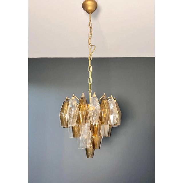 Glass Murano Poliedri Chandelier by Carlo Scarpa, 1990s For Sale - Image 7 of 18