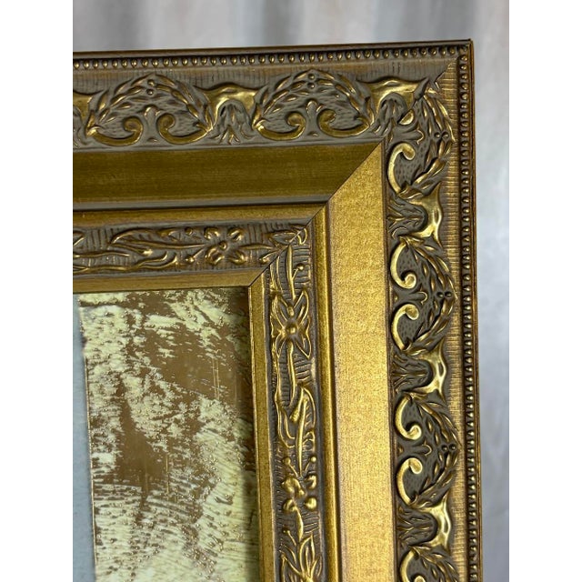 Neoclassical Vintage Large Richard Franklin "Song of Athena" Framed Fine Art Canvas Print, Gilded Hand-Applied Gold Leaf, Neoclassical Statement Wall Decor For Sale - Image 3 of 8