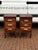 Wood Edwardian Bedside Tables in Oak, Set of 2 For Sale - Image 7 of 12