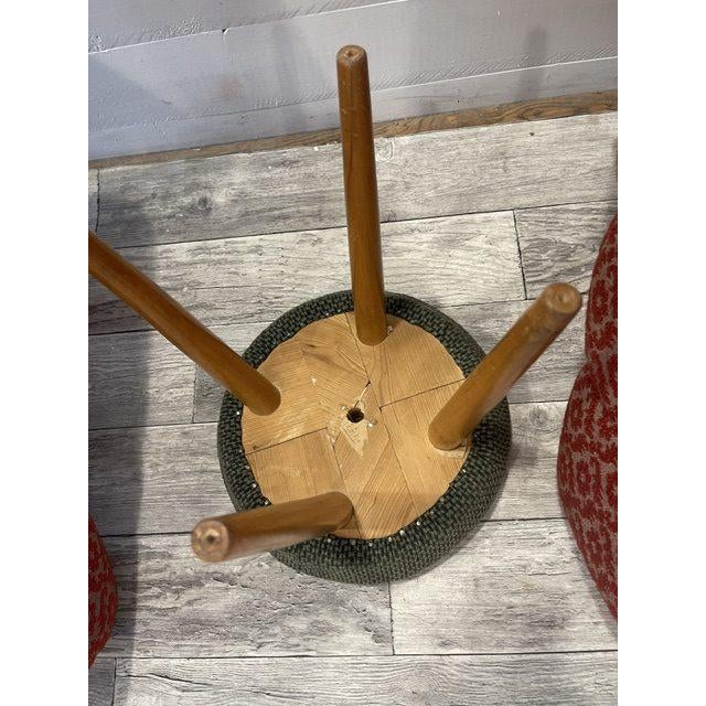 Vintage Mad Man Armchairs and Ottoman from Tatra Nafromtok, 1965, Set of 3 For Sale - Image 9 of 11