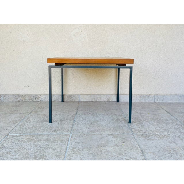 Vintage Scandinavian Coffee Table in Teak with Metal Legs, 1960 For Sale - Image 6 of 11