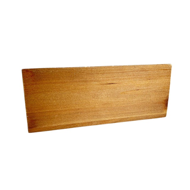 1970s Vintage Wooden Divided Organizer: Rustic Mid-Century Storage Tray For Sale - Image 5 of 5