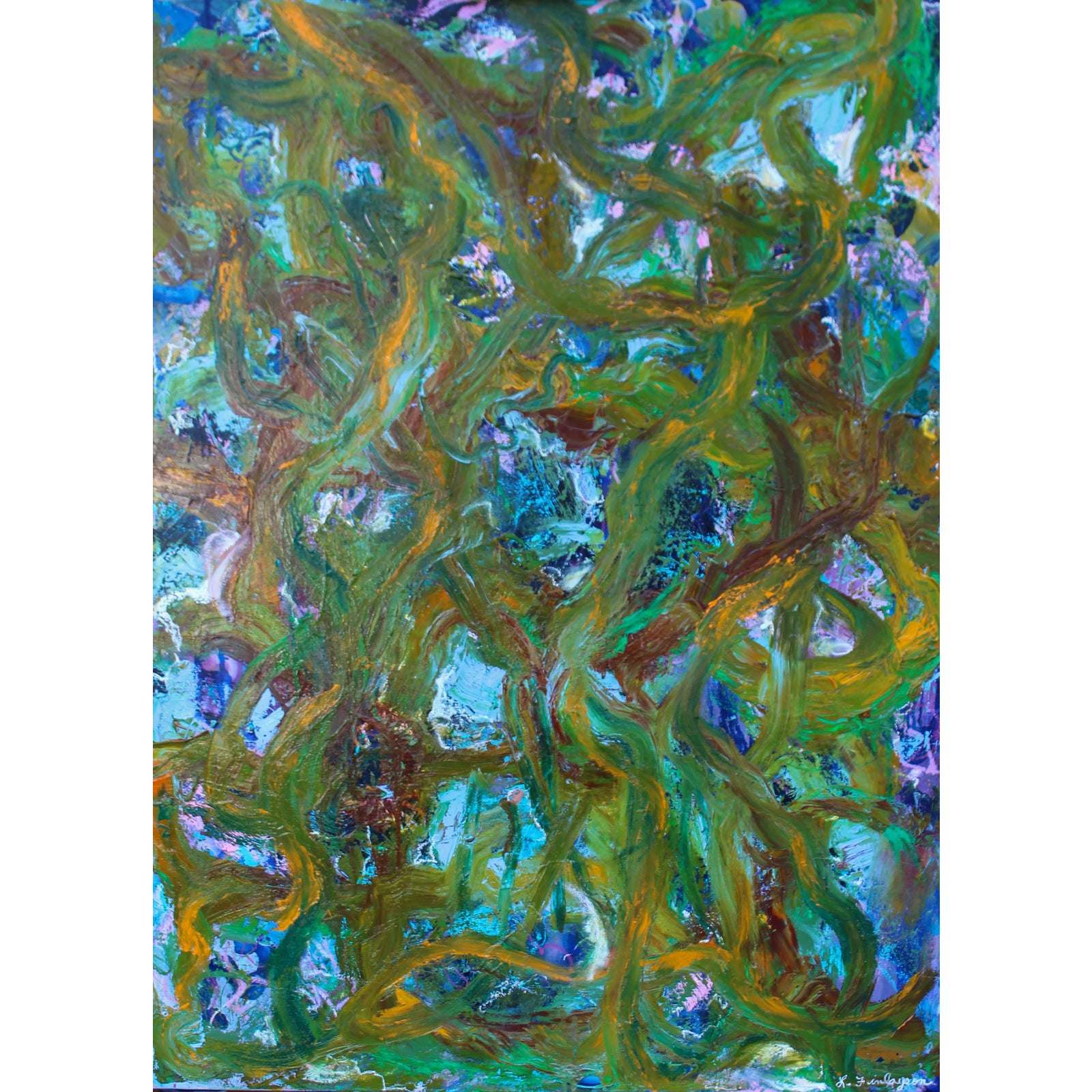 Guardians of the Temple * Original Abstract Oil Painting by Lisa ...