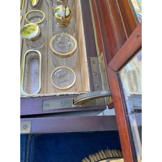 English Mahogany Beau Brummell Gentleman Dressing Desk. For Sale - Image 4 of 12