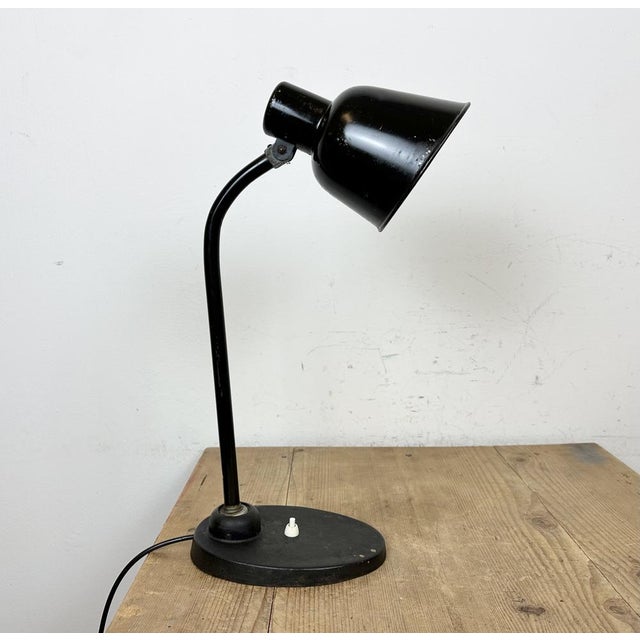 Vintage Black Table Lamp by Christian Dell for Bur Bunte & Remmler, 1930s For Sale - Image 14 of 18