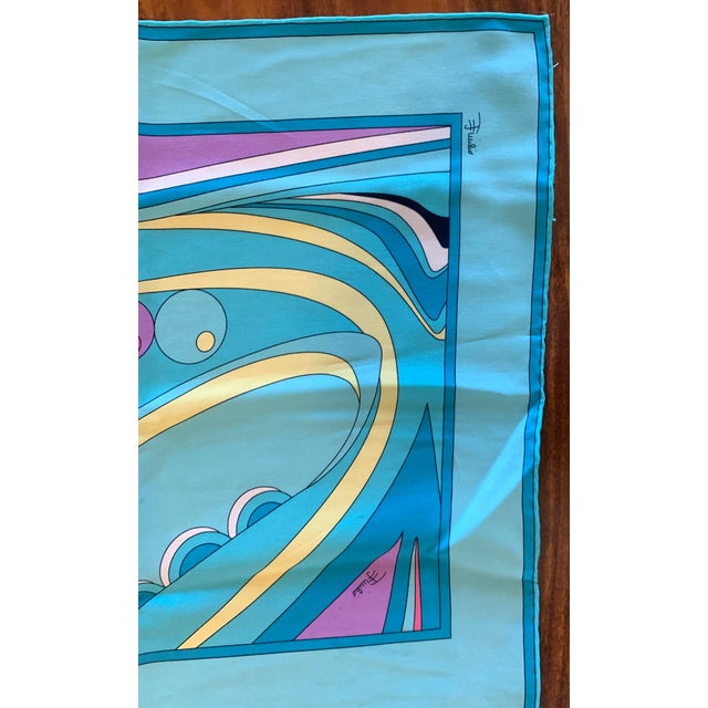 Emilio Pucci Emilio Pucci Retro-Print Long Silk Scarf For Sale - Image 4 of 5