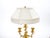 French Pair of Gilt Bronze Louis XVI-Style Three-Light Candelabra Table Lamps For Sale - Image 4 of 15