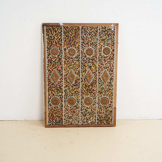 Vintage Glass Mosaic on Panel For Sale - Image 5 of 5