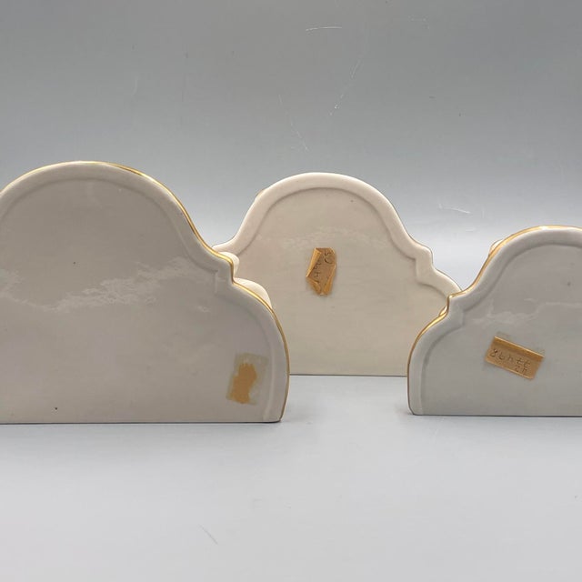 Baroque Rococo Style Hand-Painted Porcelain Wall Consoles from Kämmer, Dresden, Set of 3 For Sale - Image 3 of 18