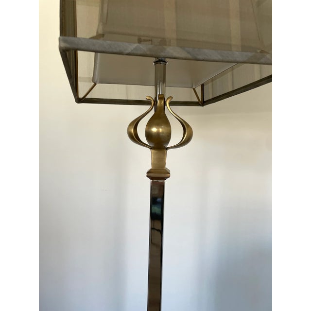 2000 - 2009 John-Richard Brass Floor Lamp For Sale - Image 5 of 10