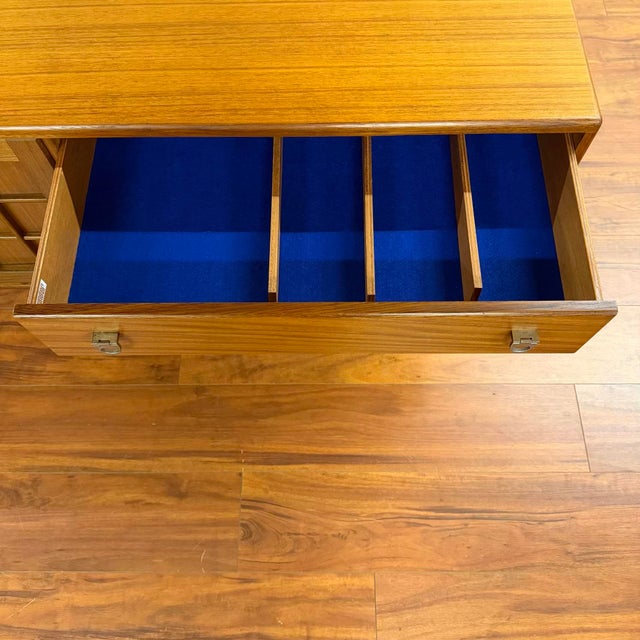 Brown A. Younger Ltd. Lattice Doors Teak Sideboard For Sale - Image 8 of 13