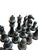 Late 20th Century Large Staunton Style Wooden Chess Set With Matching Wood Inlaid Board For Sale - Image 5 of 9