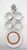 White Mid 20th Century Schirnding Bavaria Bone China Tea Cups, Creamer and Dessert Plate, 6 Pieces For Sale - Image 8 of 10