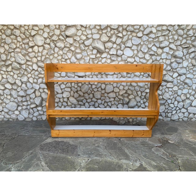 Pine Wall-Mounted Plate Rack by Charlotte Perriand for Les Arcs 1800, France, 1970s For Sale - Image 9 of 14