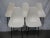 Mid-Century Modern Herman Miller Midcentury White Bucket Chairs - Set of 5 For Sale - Image 3 of 12