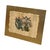 Mid-Century Modern Signed Bird and Botanical Artwork With Metallic Gold-Tone Backing. For Sale - Image 3 of 10