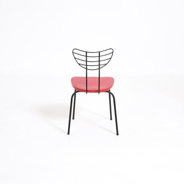 Red Radar Chair attributed to Willy van der Meeren For Sale - Image 10 of 16