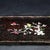 This is an elegant, vintage rectangular tray, crafted from Zitan wood (purple sandalwood) and decorated with delicate...