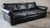 Ebony Restoration Hardware Lancaster Ebony Leather Luxe Sofa For Sale - Image 8 of 16