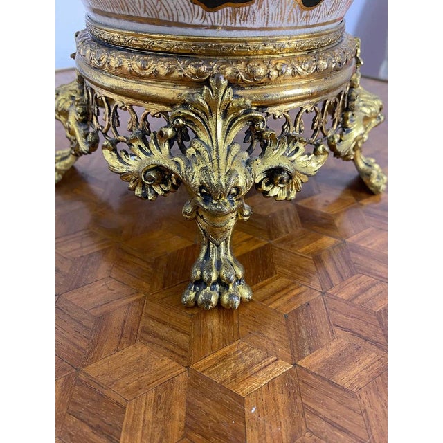 19th Century Japan Satsuma Porcelain Vase and Golden Metal, 1870s For Sale - Image 6 of 18