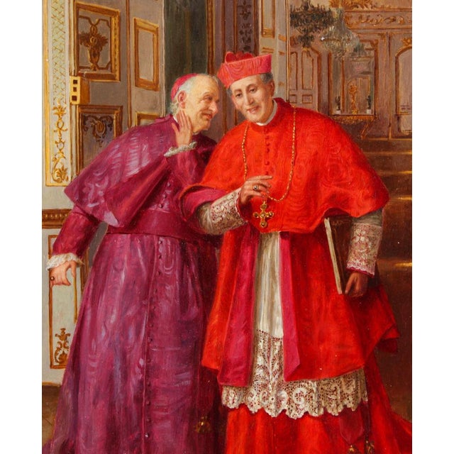 Renato Moretti, Confidences, 19th Century, Oil Painting For Sale - Image 4 of 15