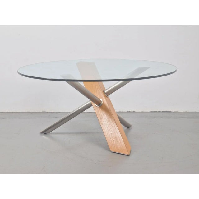 Postmodern Coffee table wood glass design table 90 Italy This coffee table high quality design table in modern style....