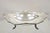 Vintage Sheridan Victorian Style Silver Plated Footed Scalloped Oval Fruit Bowl For Sale - Image 11 of 12