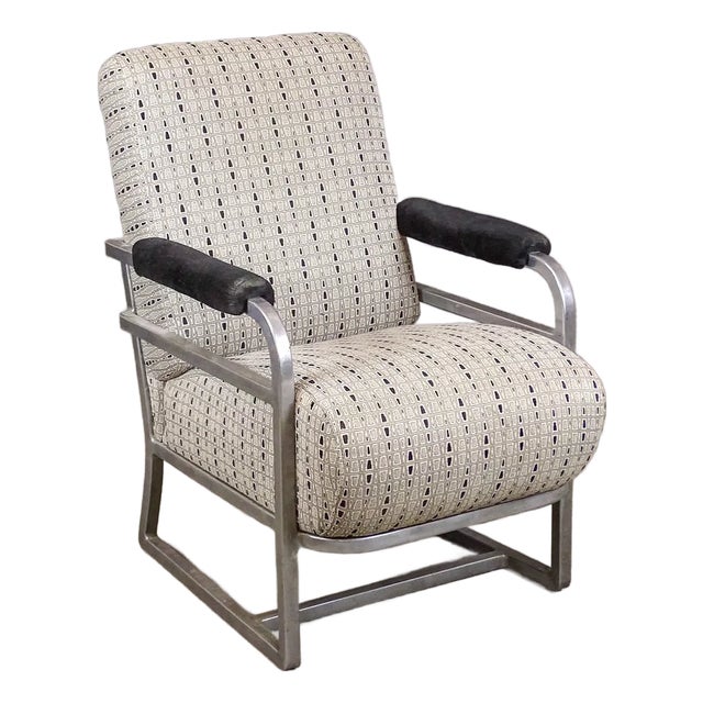 Mid Century Deco Style Armchair by Goodyear For Sale